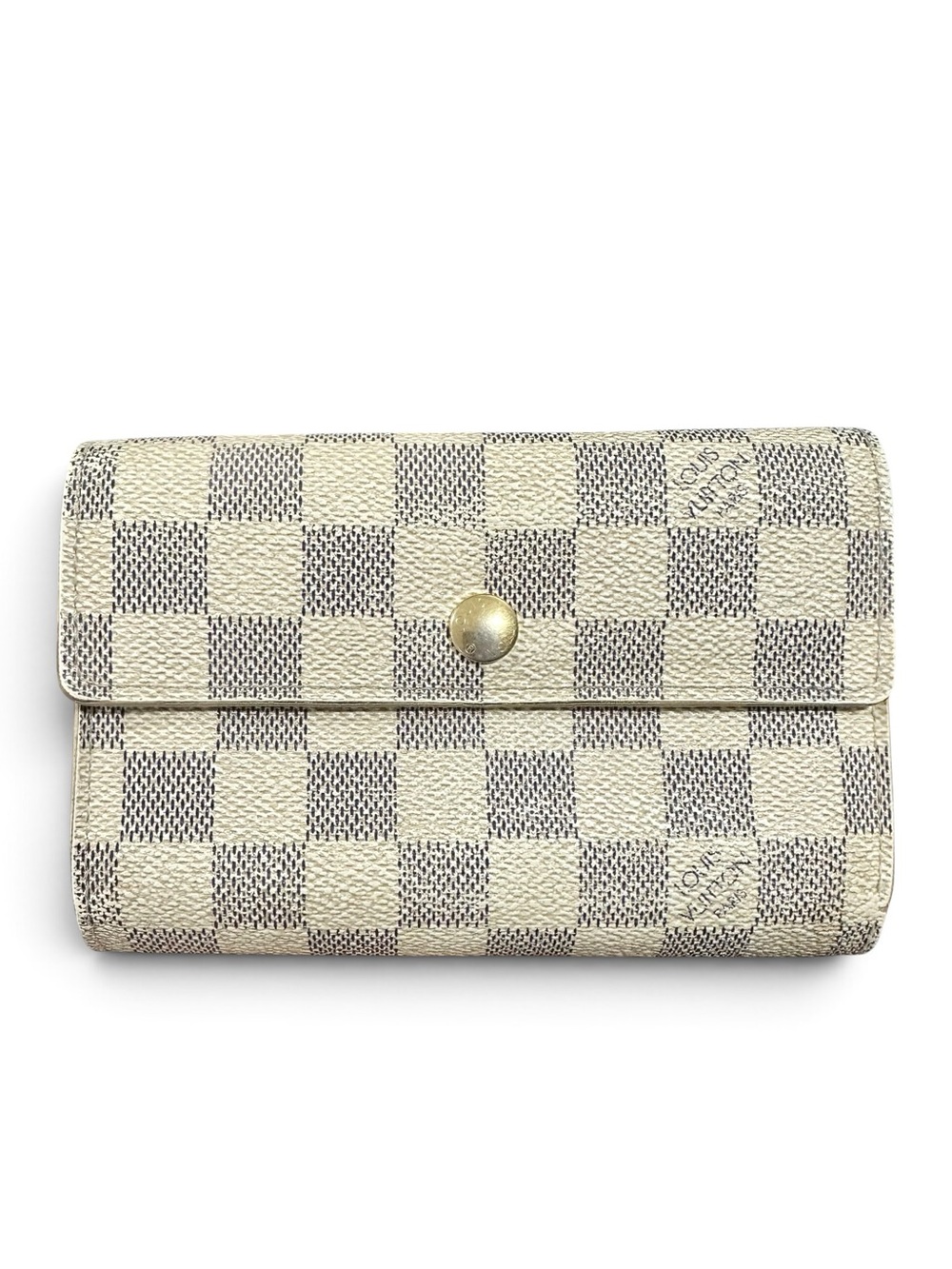 Louis Vuitton Damier Azur Leather Trifold Wallet